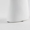 Tatum 11.6H Sculptural White Ceramic Vase, by Mercana, 5.91" length x 2.17" width x 11.61" height thumbnail 9