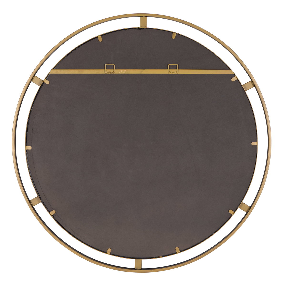 Carrizo Bronze Round Mirror, by Uttermost, 36.25" width x 36.25" height x 1.25" depth View 7