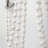 Selma White Wood Bead and Metal Chandelier, by Mercana, 37.8" length x 33.27" width x 96.85" height thumbnail 8