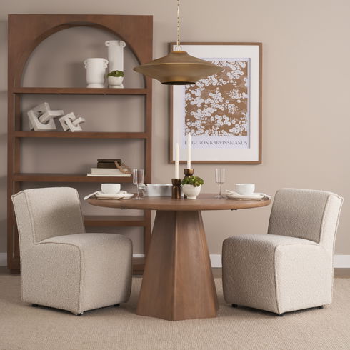 Titus 1-Light Brass Finished Metal Disc Pendant