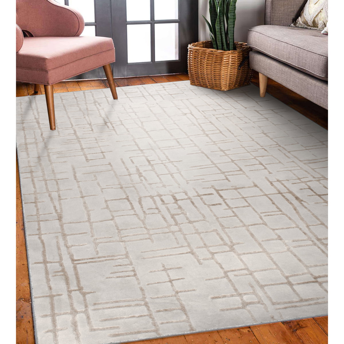 Ariella Indoor Rug, by Renwil, 5'3" width x 7'2.6" height View 5