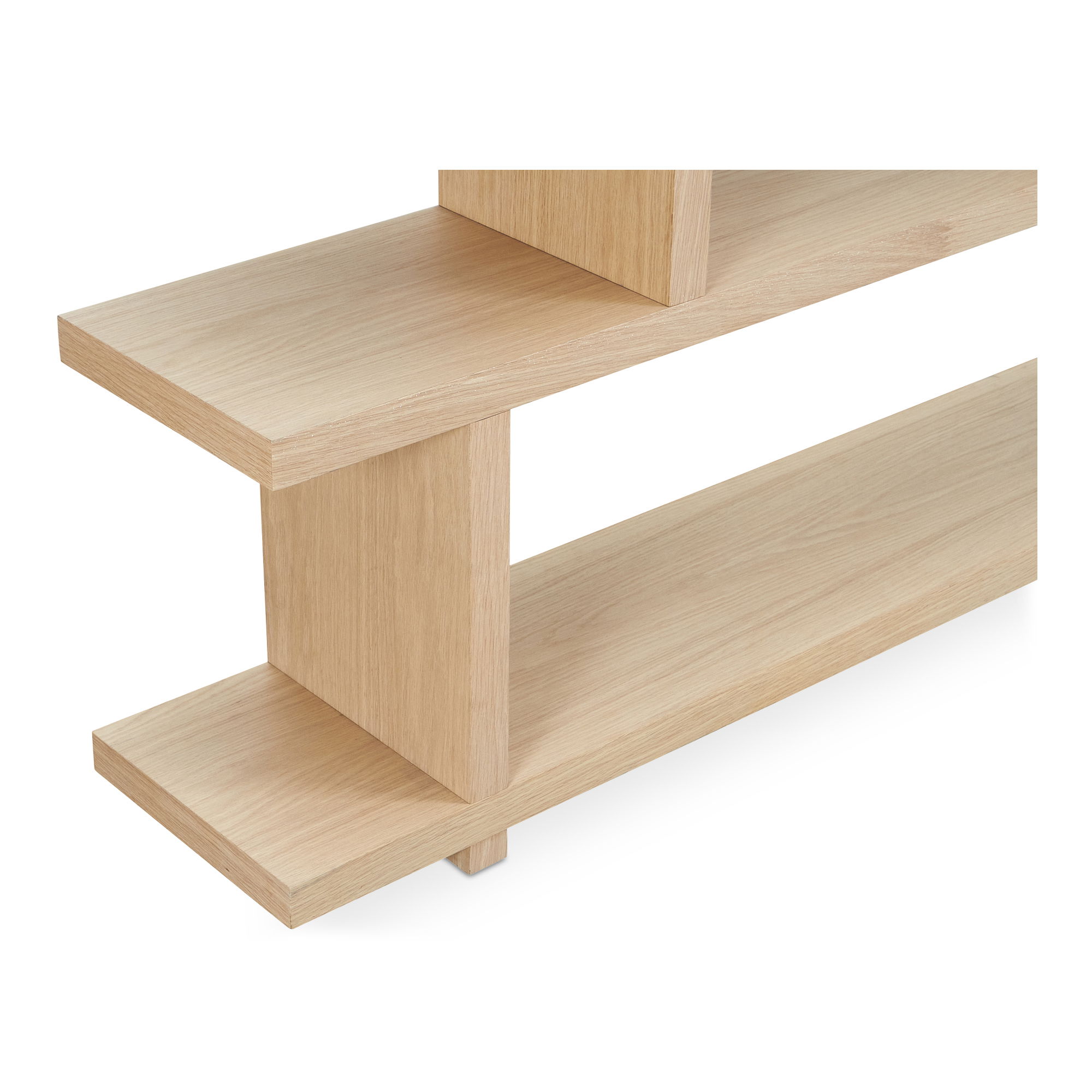 Miri Small Shelf Oak, Shelving & Bookcase by Moe's Home, 63" width x 33" height x 11" depth View 5
