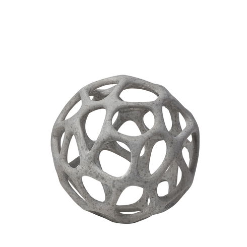 Spiro 6L x 6W Off-White Hollow Decorative Orb