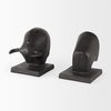 Tauro III (Set of 2) 10L x 5W Black Cast Aluminum Raging Bull Bookends thumbnail 7