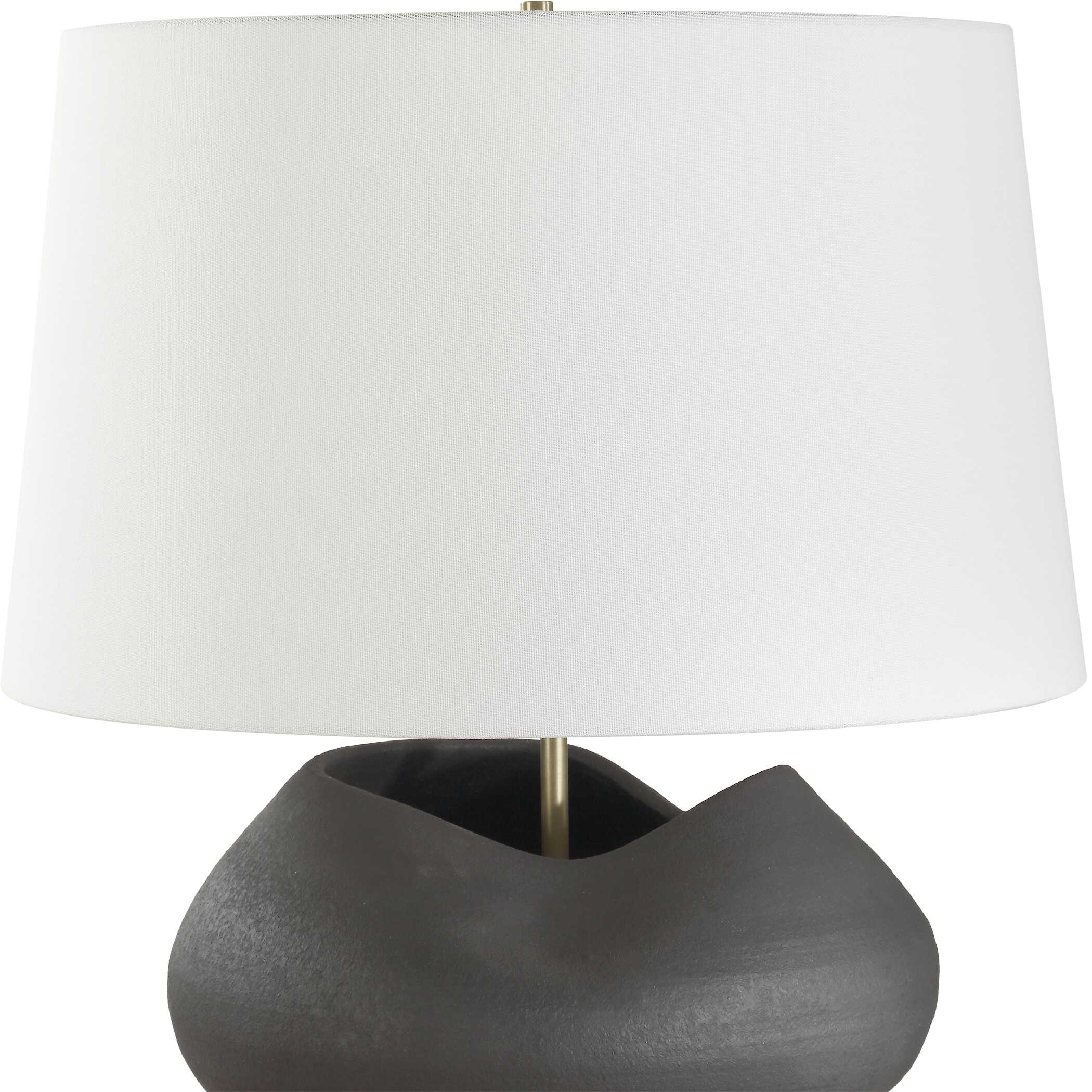 Nocturne Aged Black Table Lamp large image 