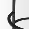 Neo 26.3' Seat Height Brown Wood Seat Black Metal Frame Stool thumbnail 8