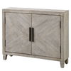 Adalind White Washed Accent Cabinet, Furniture by Uttermost, 40" width x 31.75" height x 11" depth thumbnail 9