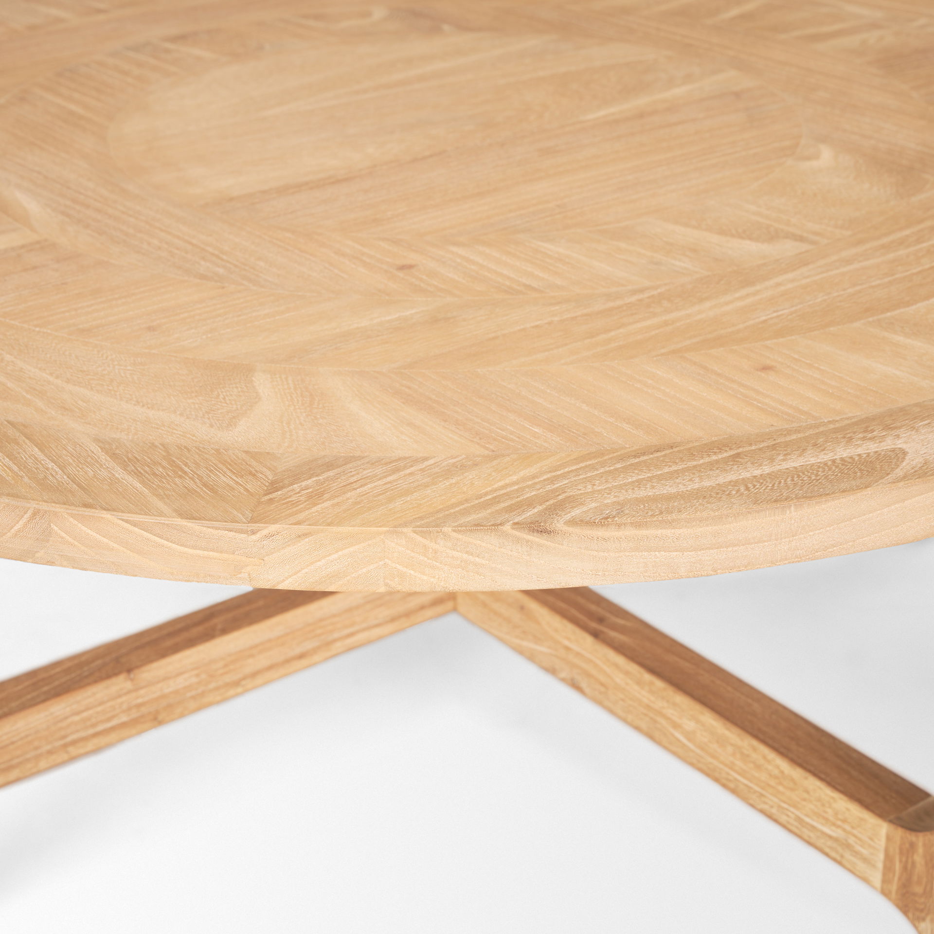 Taylin Light Brown Wood Round Coffee Table large image 