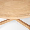 Taylin Light Brown Wood Round Coffee Table thumbnail 6