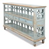 Wine Connoisseur Shelf, Cabinets & Sideboard by Sarreid, 64" length x 15" width x 36" height thumbnail 6