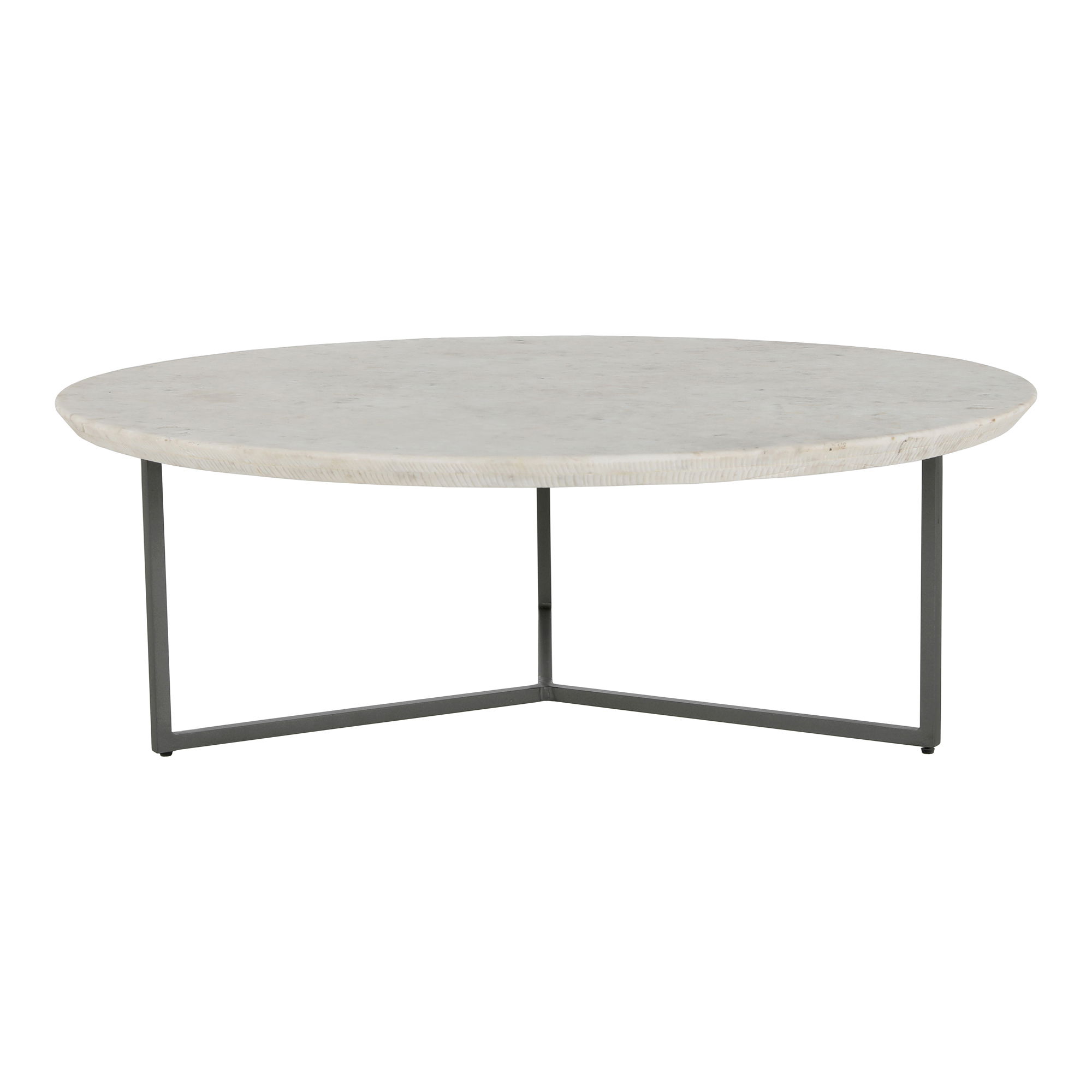 Chloe Coffee Table White, by Moe's Home, 48" width x 15" height x 48" depth View 1