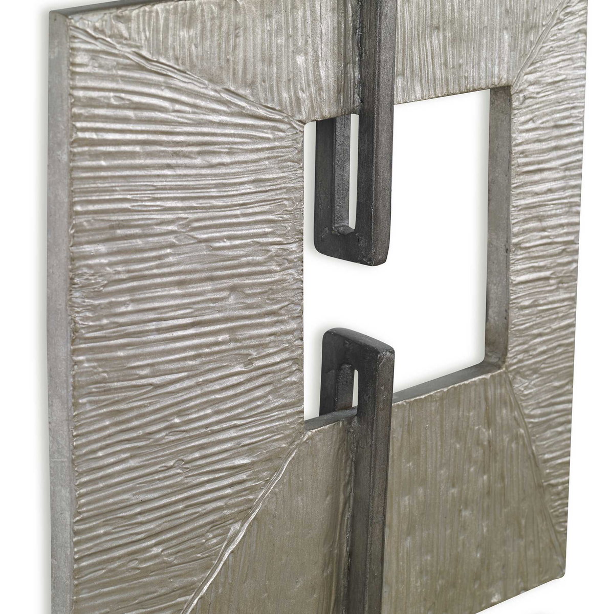 Linked Champagne Metal Wall Decor, Sculptural Wall Art by Uttermost, 14.25" width x 60.75" height x 1.75" depth View 6