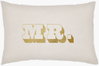 Mr & Mrs Lumbar Pillow, Decorative Pillow by Surya, 14" length x 22" width thumbnail