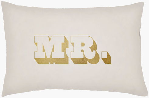 Mr & Mrs Lumbar Pillow