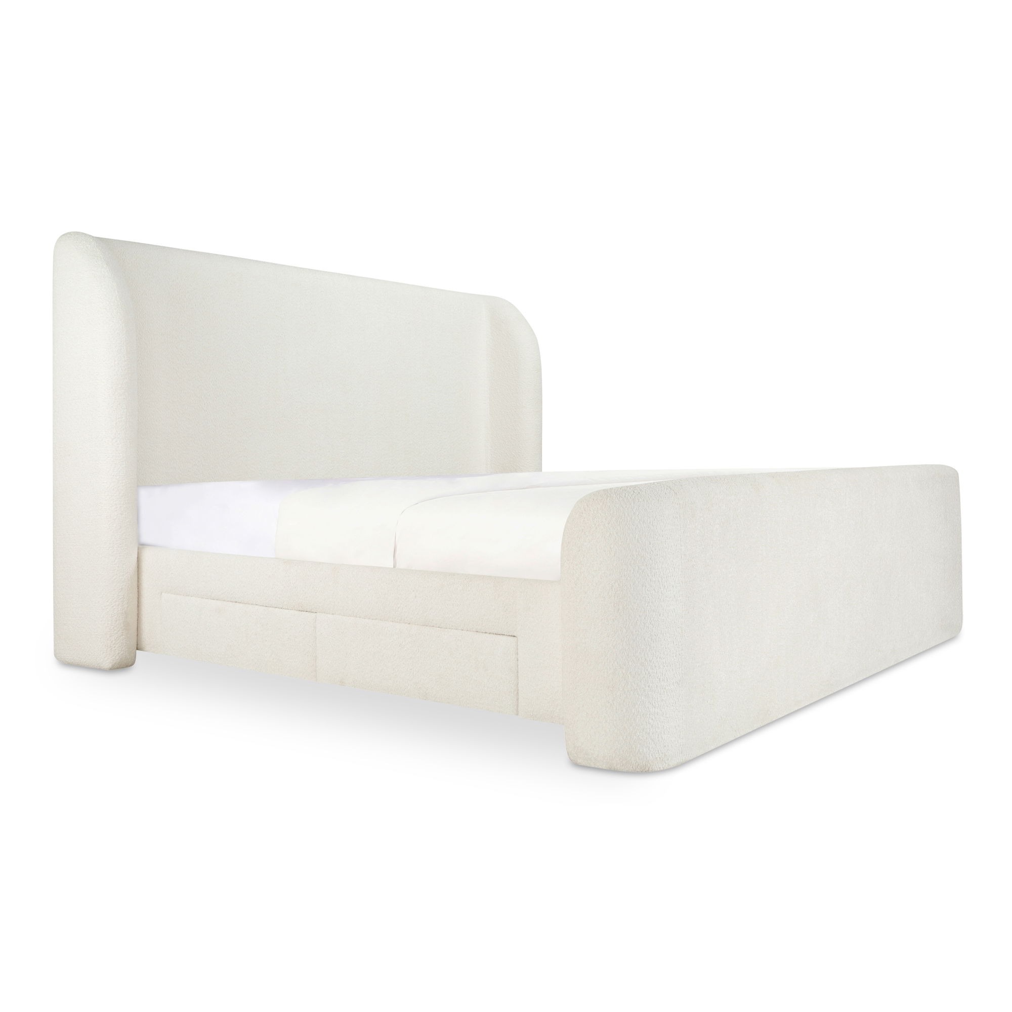 Sophia King Storage Bed Cream large image 