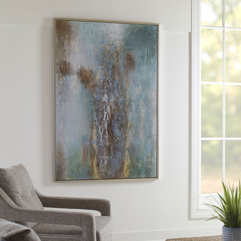 Rendezvous Hand Painted Abstract Art