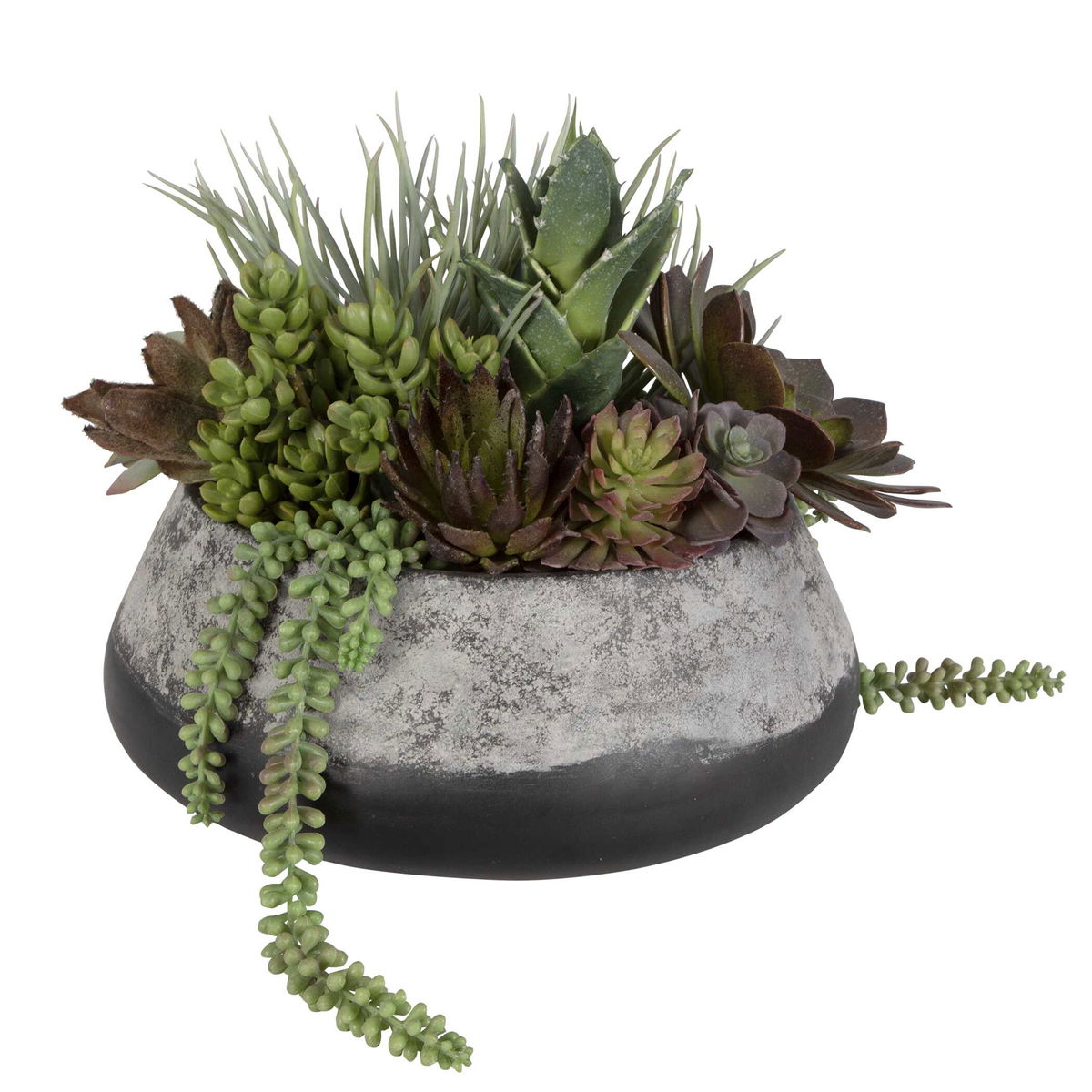 Yuma Succulent Centerpiece, Artificial Plants & Flower by Uttermost, 15" width x 13" height x 14" depth View 3