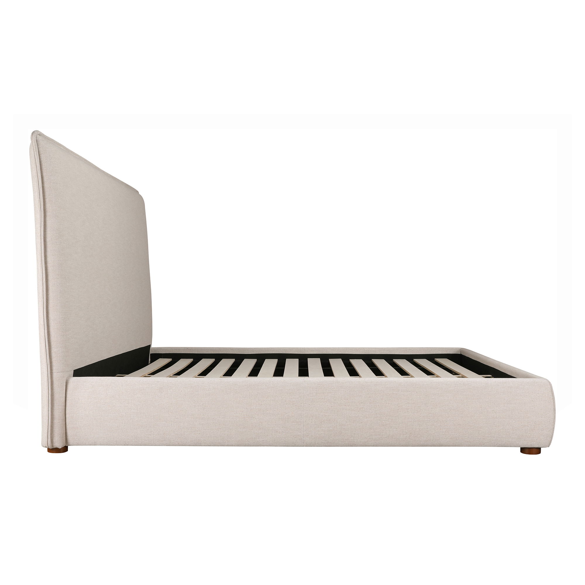 Luzon King Bed Tall Headboard Wheat large image 