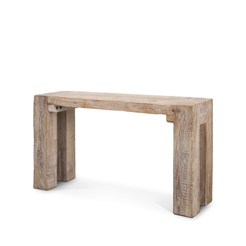McArthur Whitewash Reclaimed Wood Console Table