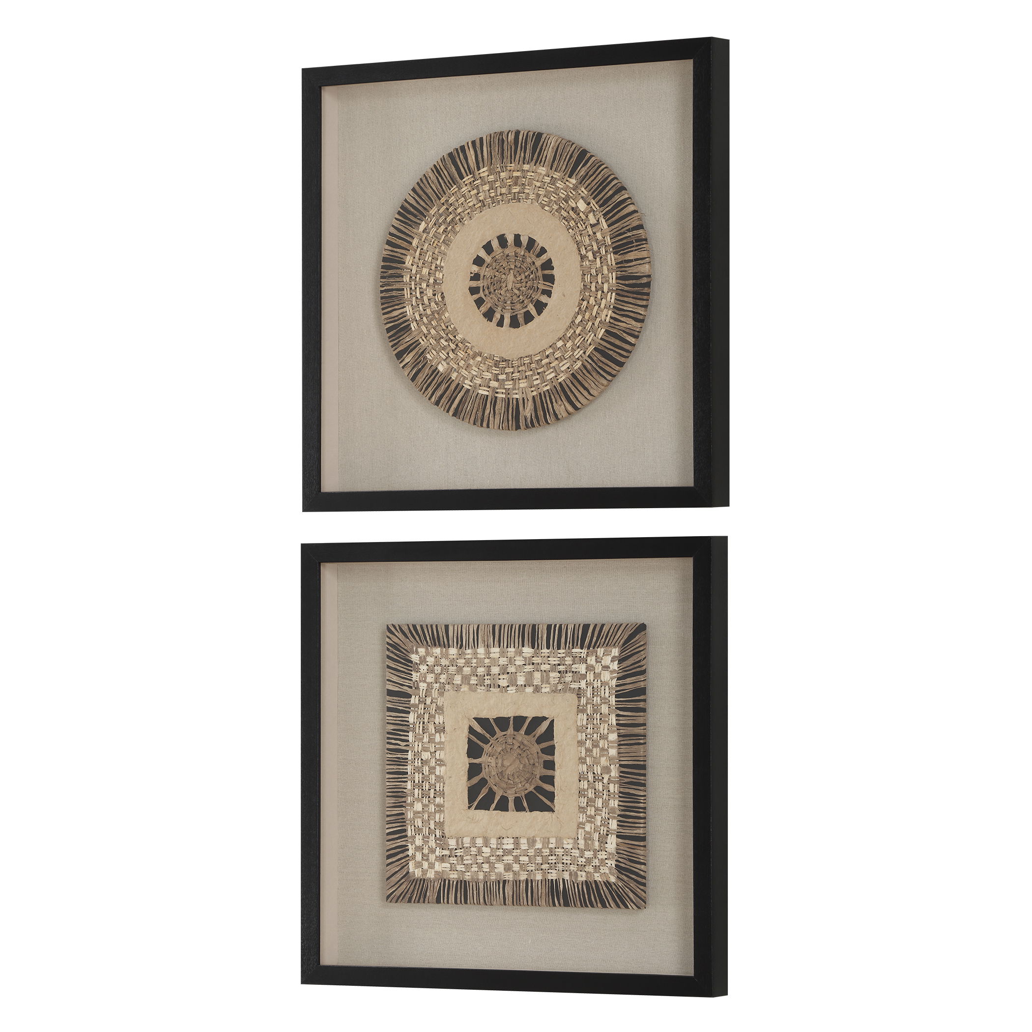 Intertwine Knit Paper Shadow Box, S/2 large image 