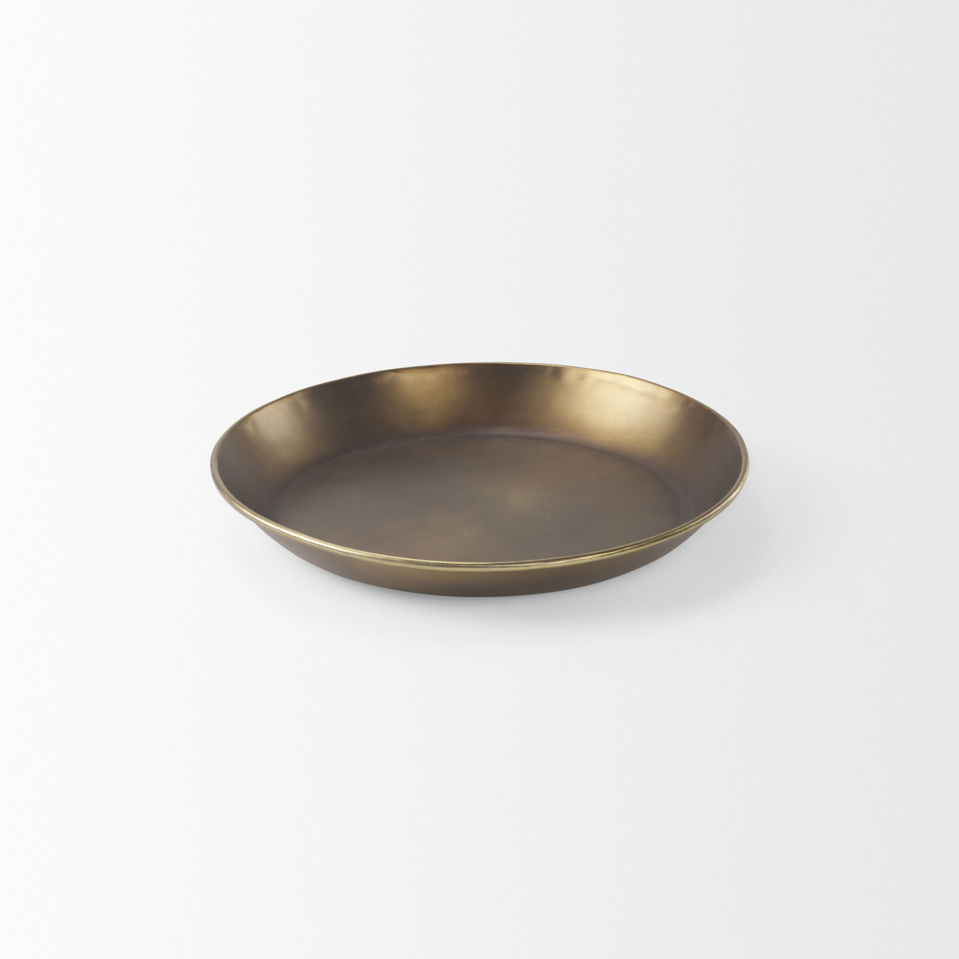 Eagan  Brass Aluminium Tray Small, Decorative Tray by Mercana, 16" length x 16" width x 1.5" height View 4