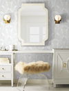 Shell Damask Blue Wallpaper, by York Wall, 33' length x 1'8.5" width x 0.02" depth thumbnail 2