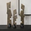 Geometric Echoes Bronze Sculptures Set/3, Figurines & Statue by Uttermost, 4" width x 18" height x 2.75" depth thumbnail 2