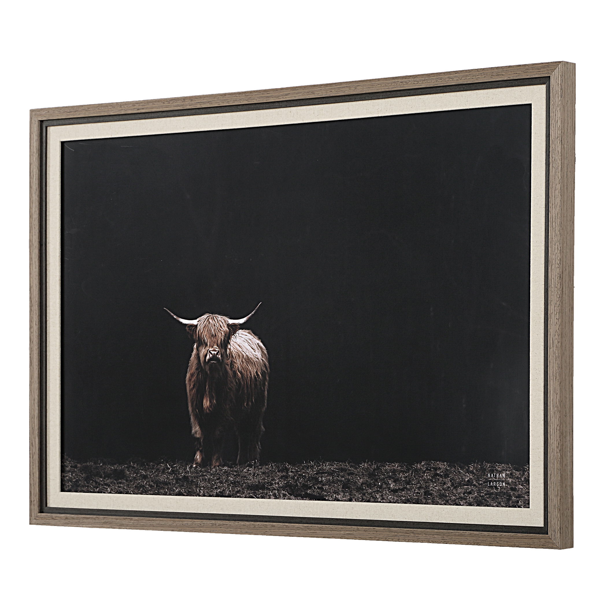 King Of The Hill Framed Bovine Print large image 