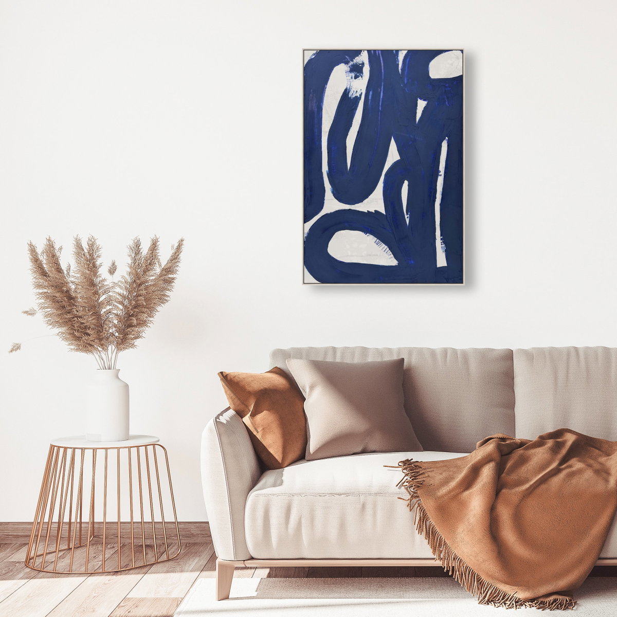 Blue 4 1 (Blue Spackle), Art by Oliver Gal,  30x45 View 2