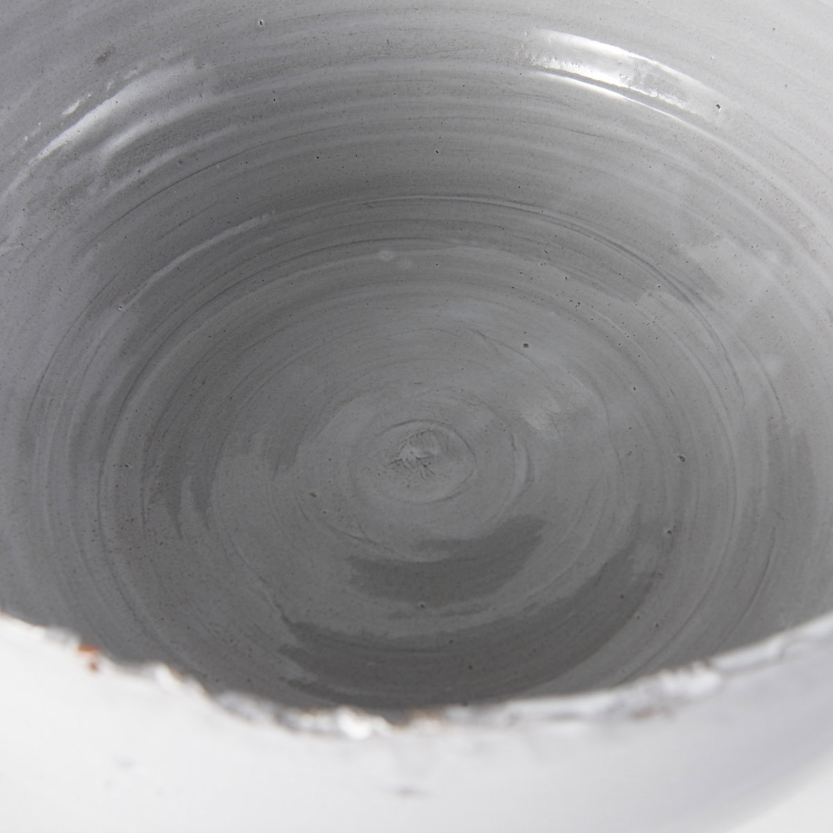 Larsen 13L x 13W White Ceramic Large Decorative Bowl, by Mercana, 12.8" length x 12.8" width x 5.12" height View 11