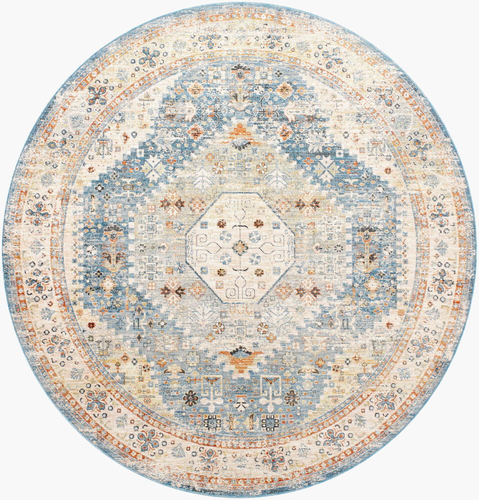 Chicago Machine Woven Rug, by Surya, 6'6.74" length x 6'6.74" width