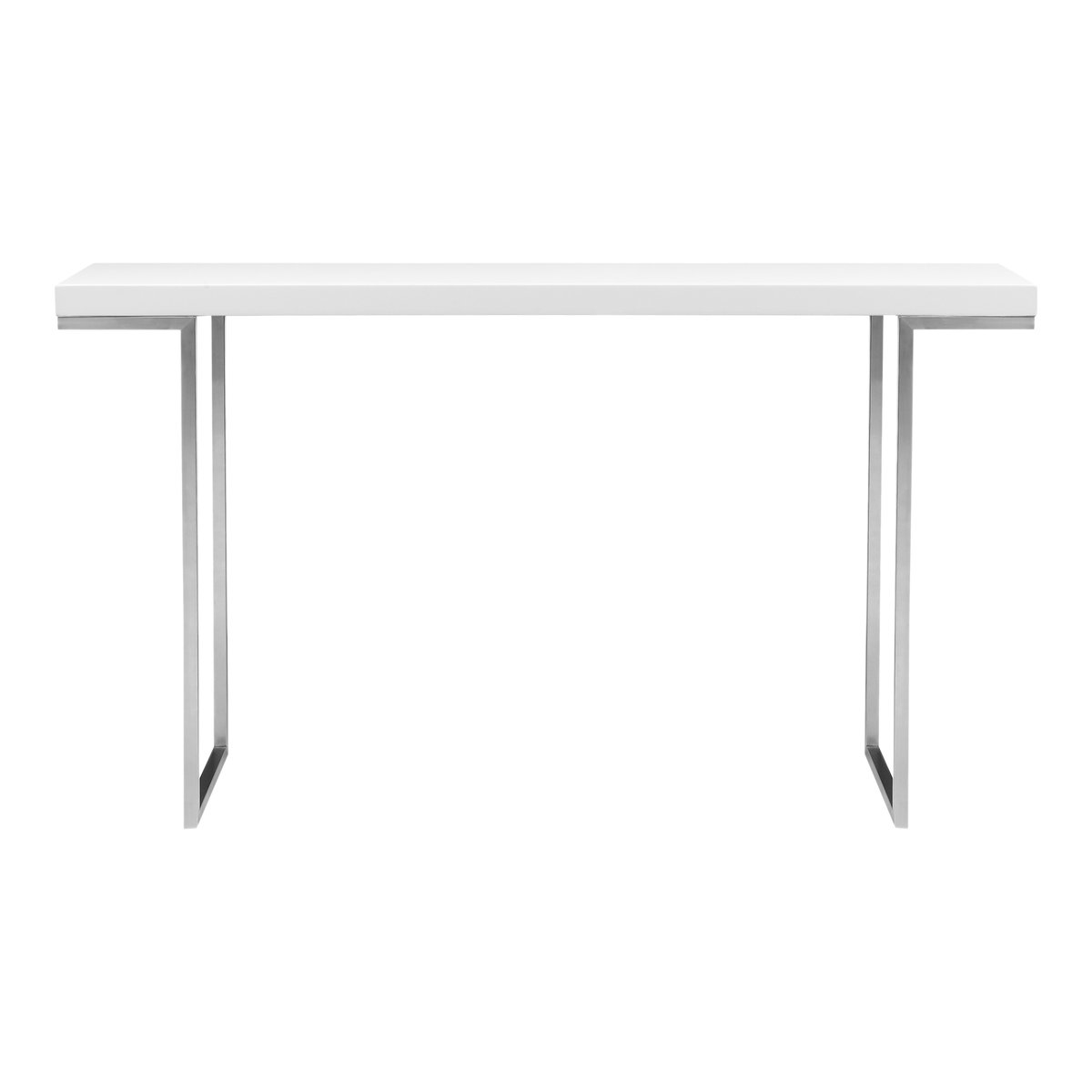 Repetir Console Table White Lacquer, by Moe's Home, 55" width x 33.5" height x 14" depth View 1