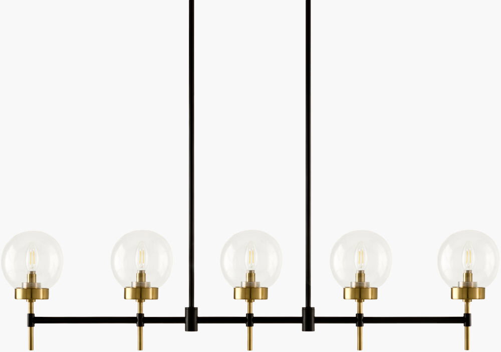 Wakre Chandelier, by Surya, 6" length x 50" width x 40" height