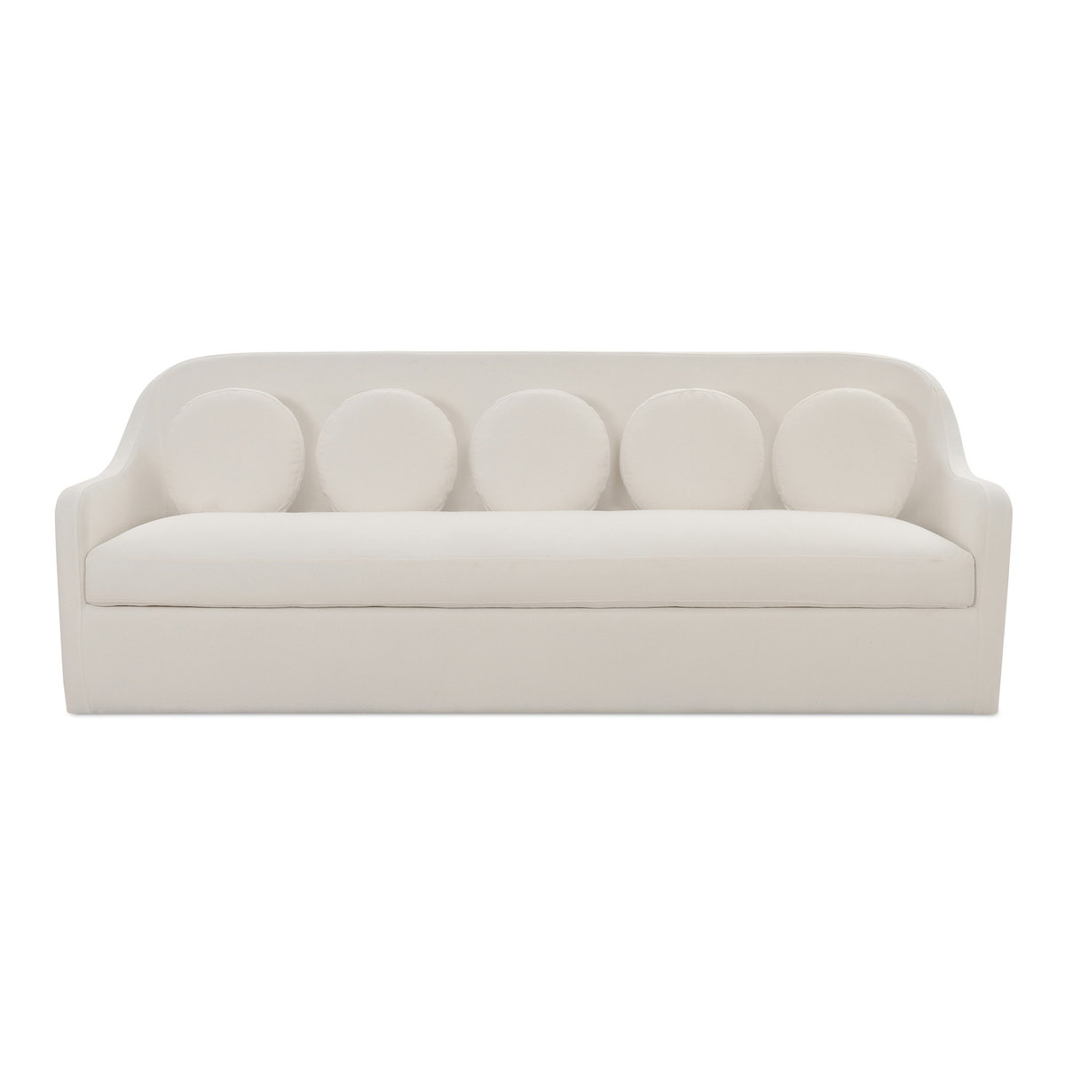 Rialto Sofa White, Sofas & Sectional by Moe's Home, 90" width x 35" height x 33.5" depth View 1
