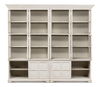 Glass Front Bookcase, Shelving & Bookcase by Sarreid, 121" length x 22" width x 106" height thumbnail 10