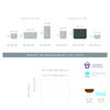 TruDrop Modular Self-Watering Privacy Planter Box - Cloud White, by Crescent Garden, 14" width x 40" height x 30" depth thumbnail 6