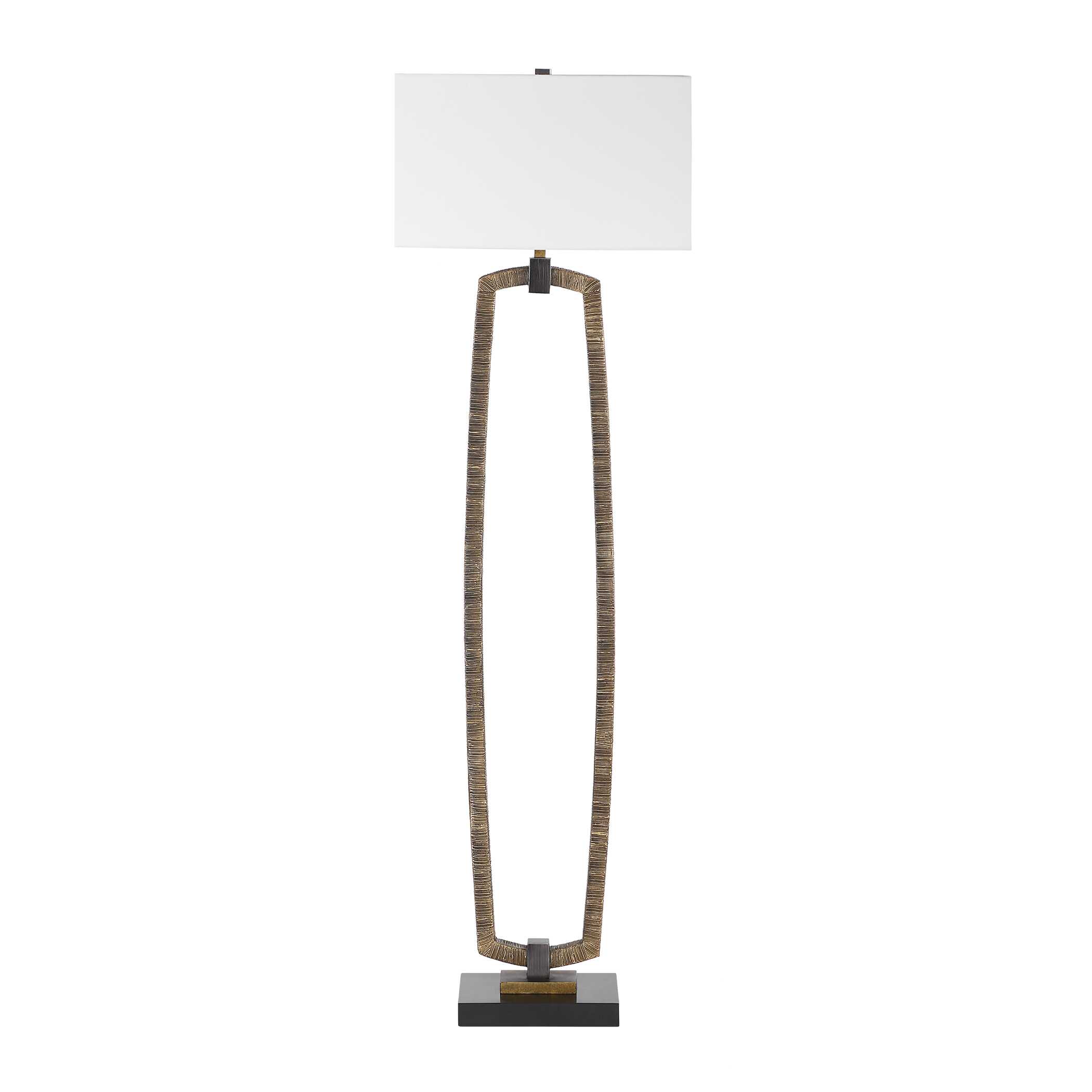 Relic Gold Floor Lamp, by Uttermost, 19" width x 63.5" height x 11" depth View 6