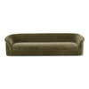 Thora Sofa Dark Green, Sofas & Sectional by Moe's Home, 109" width x 29" height x 36.25" depth thumbnail 1