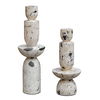 Nouveau Tower Sculptures Set/2, Decorative by Uttermost, 6.5" width x 22" height x 6.5" depth thumbnail 1