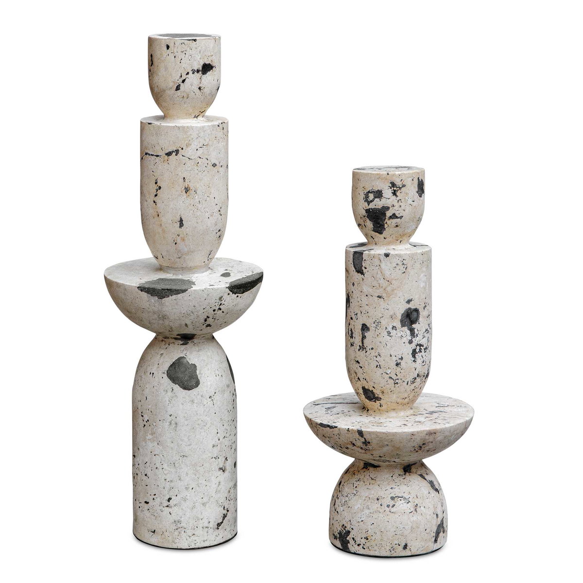 Nouveau Tower Sculptures Set/2, Figurines & Statue by Uttermost, 6.5" width x 22" height x 6.5" depth View 1
