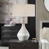 Potter Striped Ivory Blue Table Lamp, by Uttermost, 20" width x 32.5" height x 20" depth thumbnail 2