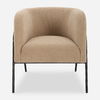 Jacobsen Tan Shearling Barrel Chair thumbnail 0