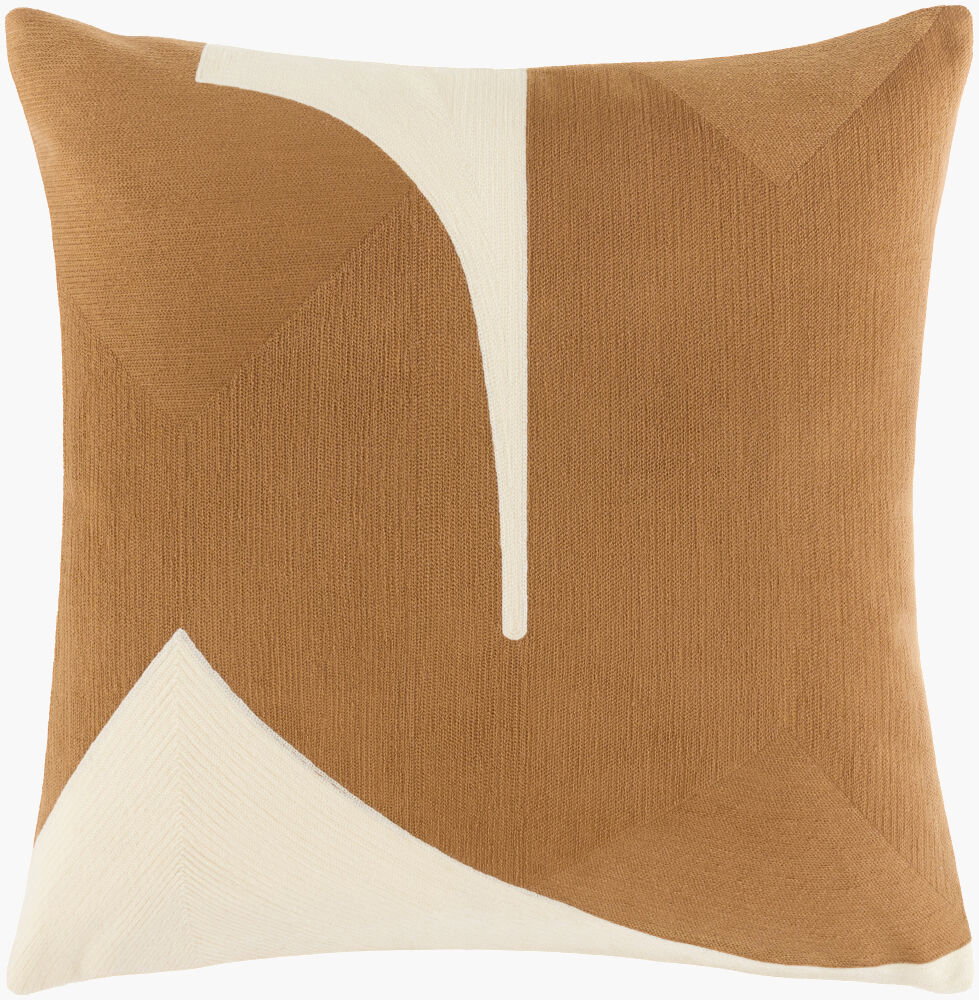 Curvea Accent Pillow, Decorative Pillow by Surya, 18" length x 18" width
