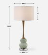 Sanctuary Green Gray Table Lamp thumbnail 2