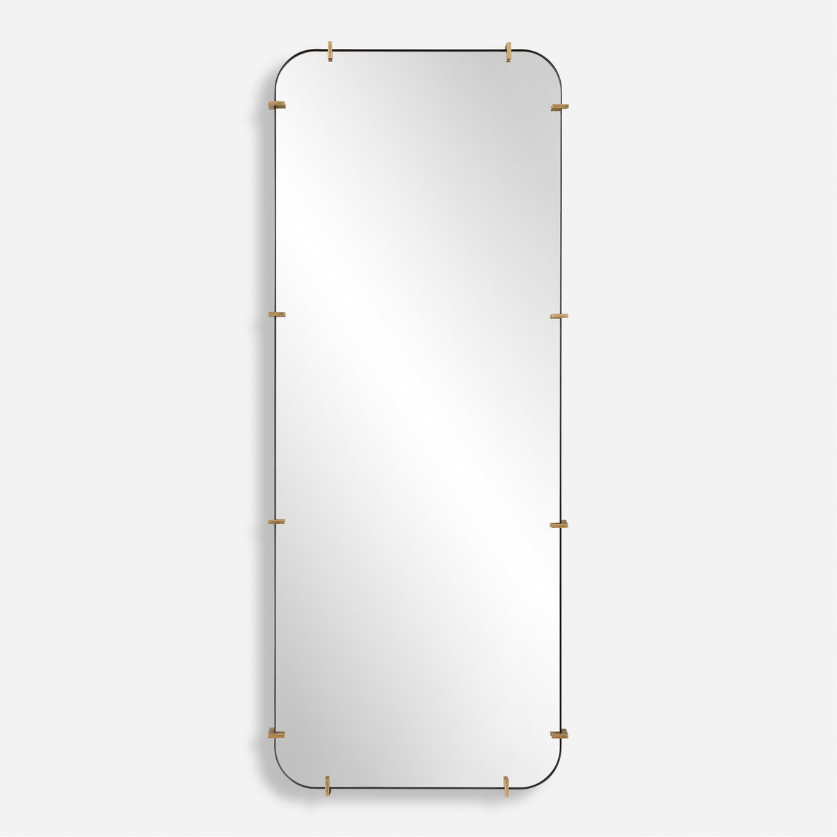 Pali Industrial Dressing Mirror, Floor Mirror by Uttermost, 29.37" width x 73.5" height x 2.5" depth View 1