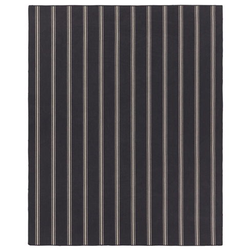 Memento Handmade Indoor/Outdoor Striped Navy/ Ivory
