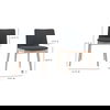 Deco Oak Dining Chair Dark Grey - Set Of Two thumbnail 10