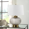 Estelle Glass Table Lamp, by Uttermost, 1'5" width x 1'10" height x 1'5" depth thumbnail 4
