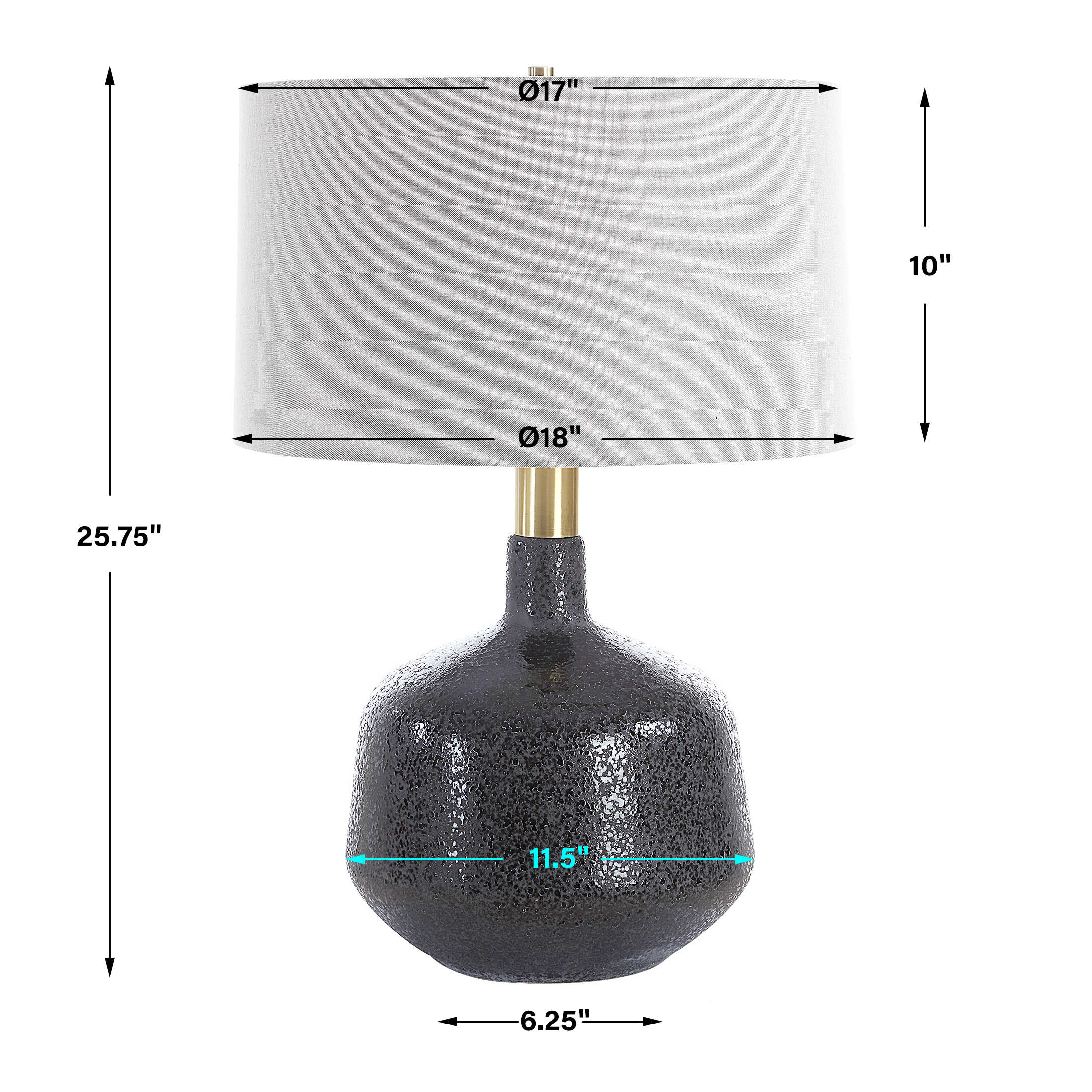 Flanagan Mottled Gloss Table Lamp Flanagan Mottled Gloss Table Lamp large image