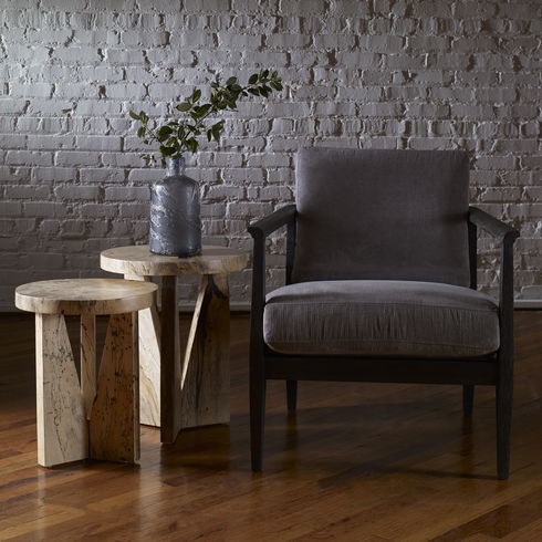 Nadette Natural Nesting Tables, S/2